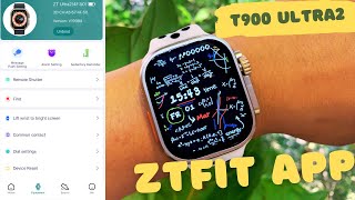 Connecting your Smart Watch T900 Ultra with the ZTfit app [upl. by Elvah]