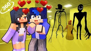 WHY APHMAU TRY to KISS EIN in BACKROOMS  Minecraft 360° [upl. by Cyprus696]