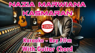 Nazia Marwiana  Kasmaran Karaoke  Key Fm  Guitar Chord [upl. by Ahsened]