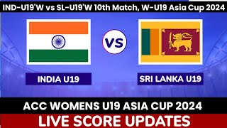 India Women Under19s vs Sri Lanka Women Under19s  Super 4 Match 3  ACC Womens U19 Asia Cup [upl. by Jarib321]