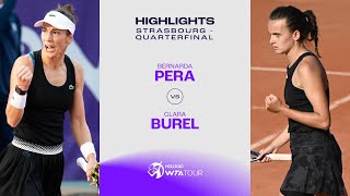 Bernard Pera vs Clara Burel  2023 Strasbourg Quarterfinal  WTA Match Highlights [upl. by Gerhard981]