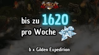 Dias pro Woche mit Expedition Stufe IV in Forge of Empires [upl. by Bernadina]