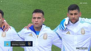 National Anthem of Argentina vs Ecuador International Friendly Football Match 🇦🇷 [upl. by Mylor]