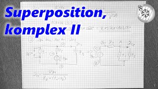 Komplexe Wechselstromrechnung Superposition 24  Teilstrom IC1 [upl. by Secnarf534]