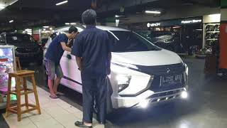 Mitsubishi xpander solusi lampu mobil terang fokus tembus hujan no silau plug n play Auto1 led proji [upl. by Hilda]