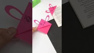 DIY Cute Origami Bunny Bookmark Tutorial  Easy Paper Craft for Beginners [upl. by Radu]