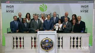 Ingredion Inc NYSE INGR Rings The Opening Bell® [upl. by Branscum]