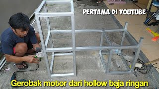 Cara membuat rombong gerobak motor dari baja ringan [upl. by Nomra]