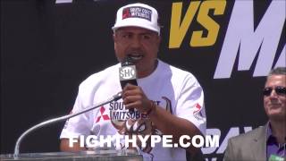 MAYWEATHER VS MAIDANA 2 LOS ANGELES PRESS CONFERENCE [upl. by Ingalls]