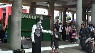 Charlie Chaplin live and kicking at Covent Gardens  London [upl. by Bodkin]