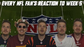 Every NFL Fans Reaction to Week 5 [upl. by Armilda541]