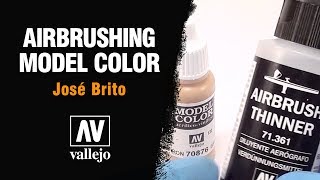 Airbrushing Vallejo Model Color [upl. by Vogeley]