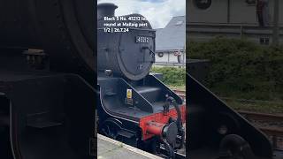 45212 loops round at Mallaig part 12  train trainspotting steamtrain black5 railtour [upl. by Neved]