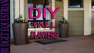 How To Make Tall Flower Planters Easy and Inexpensive [upl. by Enailil]