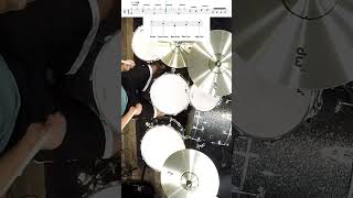 Beginner Drummers 3beat Drum fill  Open Hand Shorts [upl. by Ariaek]