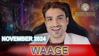 WAAGE MONATSHOROSKOP NOVEMBER 2024 ZEHNSTERN ASTROLOGIE [upl. by Euqinu]