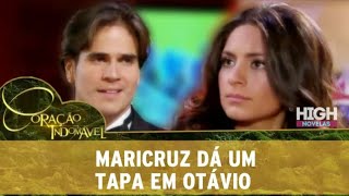 Coração Indomável Maricruz da um tapa em Otávio [upl. by Stevie]