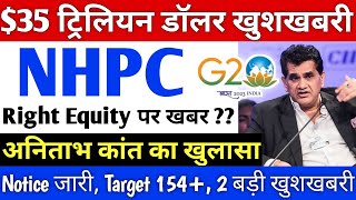 NHPC share Right Equity पर आई बड़ी खबर   NHPC share latest News  NHPC ltd share big news nhpc [upl. by Colson]