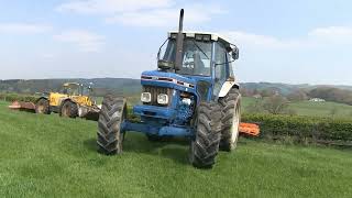 FORD 7810 III AND MASCHIO POWER HARROW [upl. by Stephanus]