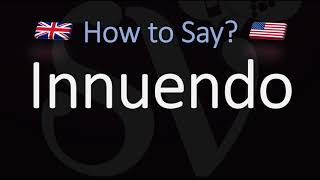 How to Pronounce Innuendo CORRECTLY Meaning amp Pronunciation [upl. by Enoved626]