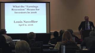 Louis Navellier  How to Profit in an Earnings Recession [upl. by Lahsiv]