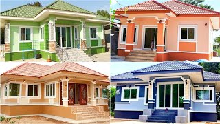 100 House Painting Colours Outside 2024 Exterior Wall Paint Color Combinations Ideas  Wall Colour 2 [upl. by Ennire]