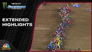 Supercross 2024 EXTENDED HIGHLIGHTS Round 5 in Detroit  2324  Motorsports on NBC [upl. by Mencher]