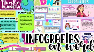 INFOGRAFÍAS BONITAS EN WORDPLANTILLAS Fernanda 🌺 [upl. by Aggappora]