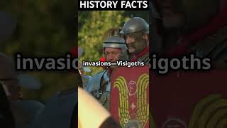 The Roman empires fall facts history shorts [upl. by Enneles]