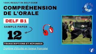 DELF B1  Compréhension de lorale No 12  DELF B1 Listening Practice Test Online [upl. by Michi]