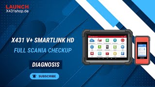 How to use Launch X431 HD V SmartLink HD Doing a full SCANIA checkup [upl. by Mclaurin941]