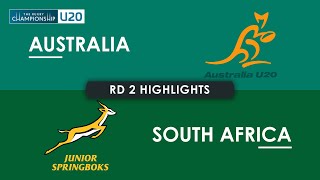 HIGHLIGHTS  AUSTRALIA v SOUTH AFRICA  The Rugby Championship U20 2024  Round 2 [upl. by Saenihp]