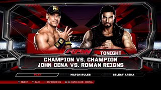 WWE 2K14 PS3  John Cena VS Roman Reigns 2KmClassic [upl. by Enohsal]