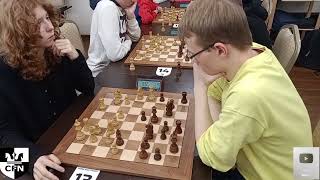 V Yakunina 1252 vs S Fomkin 1363 Chess Fight Night CFN Rapid [upl. by Beka27]