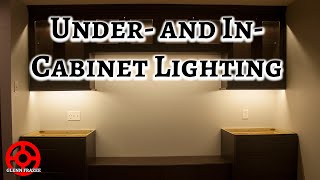 Install UnderCabinet and InCabinet LED Strip Lighting [upl. by Nahamas]