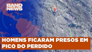 Bombeiros resgatam dois alpinistas no Rio de Janeiro  BandNews TV [upl. by Lokkin]