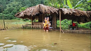 single mom  coping with typhoon yagy help from a kind woman  Ly tieu tieu [upl. by Nerte]