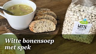 Witte bonensoep met prei en spek [upl. by Hayes]