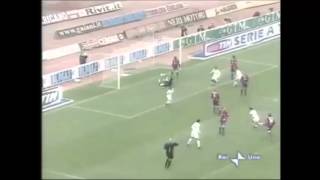 Bologna Roma 04  23112003  Magnifico gol di Totti al volo [upl. by Lattie]