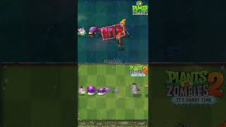 Pvz vs Pvz 2  Fume Shrooms amp Cattail Plant Vs New Spaper Zombie Team shorts [upl. by Norted]