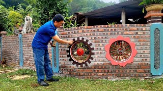 7 days of renovation and construction of a solid wall to turn a vacant lot into a park [upl. by Schott]