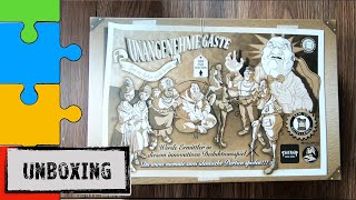 Unboxing  Unangenehme Gäste Taverna Ludica 2021  Spieleschmiede [upl. by Vaughan115]