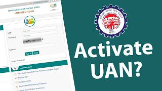 How to Activate Your UAN Universal Account Number  EPFO  Easy Apply [upl. by Lemmie]