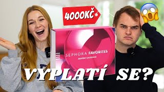 SEPHORA ADVENTNÍ KALENDÁŘ  PŘÍTEL HÁDÁ CENY PRODUKTŮ VYPLATÍ SE😱 [upl. by Ilysa]