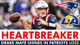 HEARTBREAKER Drake Maye Shines In A Sloppy Patriots Loss  Patriots vs Rams Instant Reaction [upl. by Ayotak]