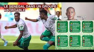 TIRAGE QUALIFICATIONS COUPE DU MONDE 2026 ZONE Afrique Le Senegal dans un Groupe Abordable [upl. by Croix]