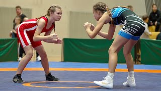 U17 S Aas EST vs J Tsekenjuk EST 50kg Youth girls women wrestling [upl. by Genisia]