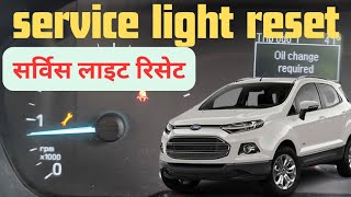 Ford EcoSport service light reset kese kare  How to reset the service light yourself [upl. by Reinaldo]