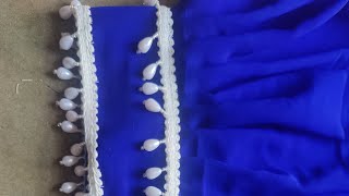 Afghani salwar pocha design making 💙🤍 trending  viral  yt short  new design  please subscribe 🙏 [upl. by Merriam125]