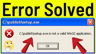 Quickly Fix Exe Is Not A Valid Win32 Application Error Windows XpVista7810 Simple amp Quick Way [upl. by Yvehc]